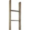 Ekena Millwork 15"W x 36"H x 3 1/2"D Vintage Farmhouse 2 Rung Ladder, Barnwood Decor Collection, Pebble Grey DECR015X036X04LDRPG - alternate 1